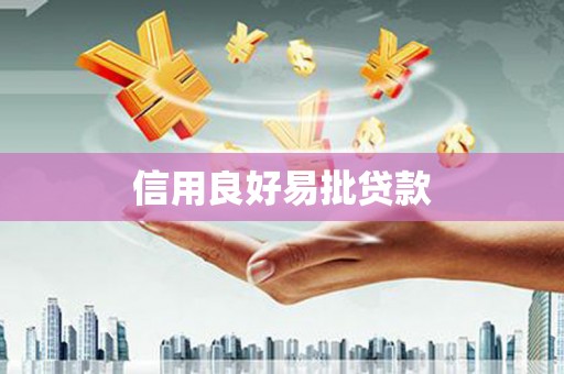 新市信用良好易批贷款