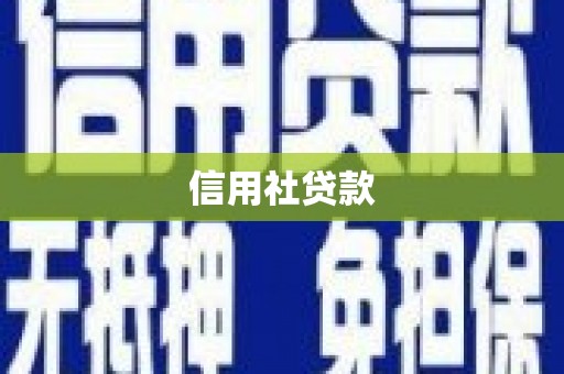 新市信用社贷款