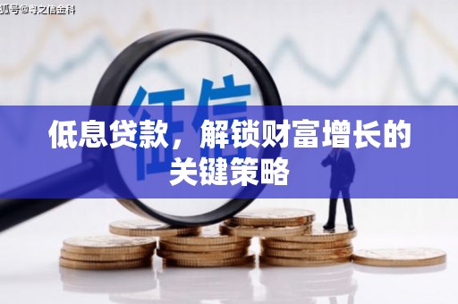 新市低息贷款，解锁财富增长的关键策略