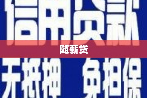 新市随薪贷