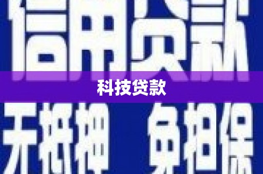 新市科技贷款