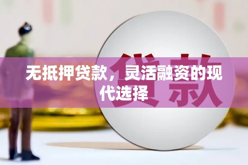 新市无抵押贷款，灵活融资的现代选择
