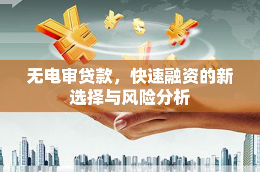 新市无电审贷款，快速融资的新选择与风险分析