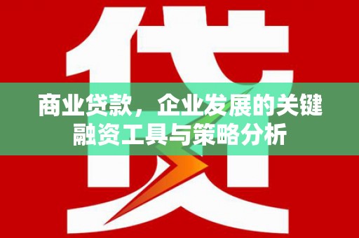 新市商业贷款，企业发展的关键融资工具与策略分析
