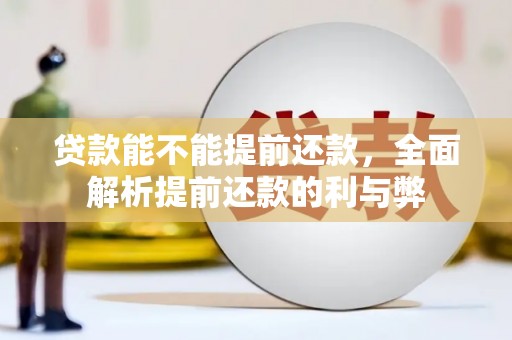 新市贷款能不能提前还款，全面解析提前还款的利与弊