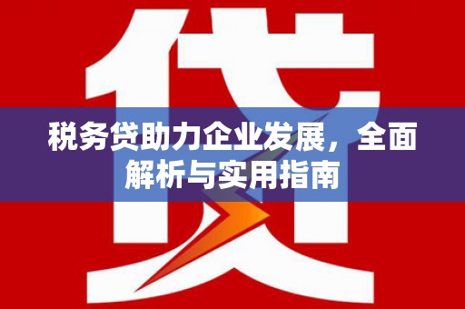 新市税务贷助力企业发展，全面解析与实用指南