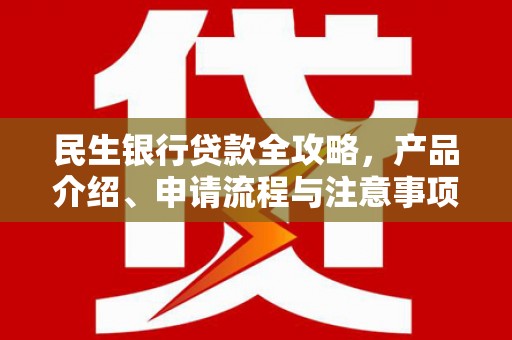新市民生银行贷款全攻略，产品介绍、申请流程与注意事项